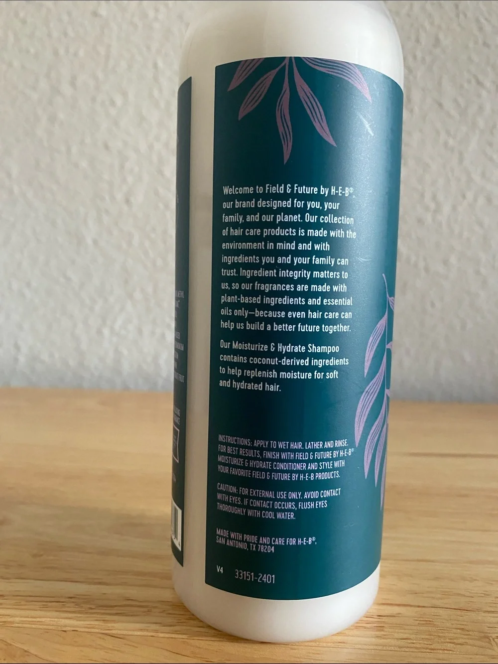 HEB Field and Future Moisturize & Hydrate Shampoo (ocean coconut scent)